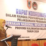 rapat koordinasi yang dilaksanakan pemerintah provinsi kalsel