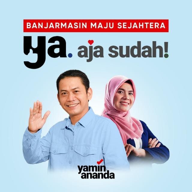 M Yamin, walikota banjarmasin bersama dengan ananda, wakil walikota banjarmasin 2025