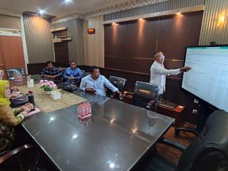 Pertemuan PWI Kalsel dan Dinas Kominfo Kalsel membahas penguatan kode etik jurnalistik