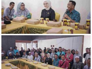 Wakil Ketua DPRD Provinsi Kalimantan Selatan, Desy Oktavia Sari, memberikan sambutan dalam kegiatan Sosialisasi Revitalisasi dan Aktualisasi Nilai-Nilai Ideologi Pancasila di Kabupaten Tapin