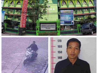 Rekaman CCTV yang Menunjukkan Aksi Pencurian di Kampus Uniska Banjarmasin