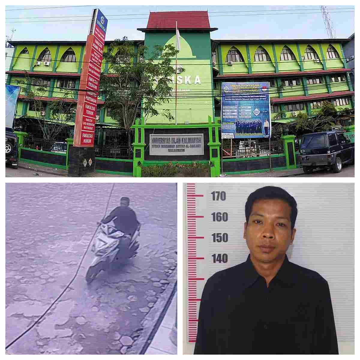 Rekaman CCTV yang Menunjukkan Aksi Pencurian di Kampus Uniska Banjarmasin