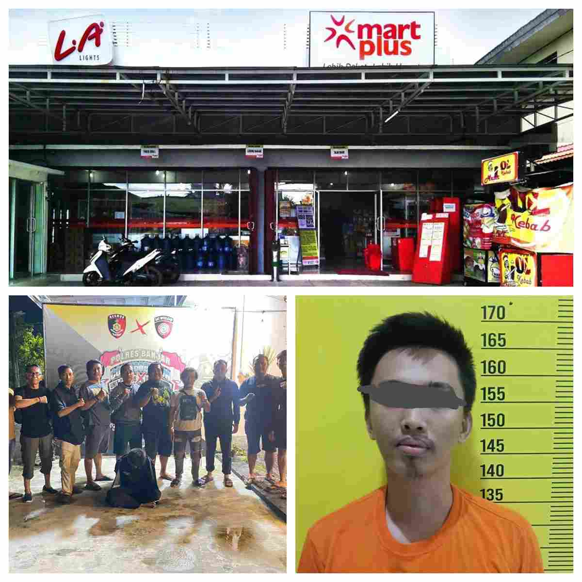 mantan karyawan mart plus, Igor Azaria Husaen yang melakukan pencurian ditangkap