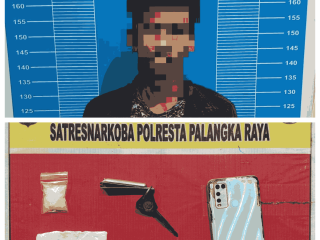 Pengedar Narkoba di Jalan Rajawali Palangka Raya Diciduk