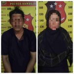 H. Hairani dan Sanah, yang ditangkap oleh Polres Kapuas atas kasus penipuan emas palsu dan umroh fiktif.