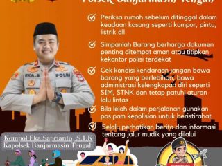 Mudik Lebaran Aman! Polsek Banjarmasin Tengah Sediakan Layanan Titip Kendaraan Gratis