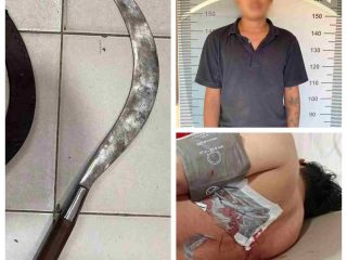 Tersangka HS (26) diamankan oleh tim gabungan Polsek Banjarmasin Selatan terkait kasus penganiayaan menggunakan senjata tajam jenis celurit. Senjata tajam tersebut ditemukan sebagai barang bukti, sementara korban Mulkani (29) yang mengalami luka bacok serius di punggung akibat serangan celurit