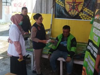 Sambut Hari Bhayangkara ke-79, Polda Kalteng Gelar Pemeriksaan Kesehatan Gratis untuk Driver Ojol di Palangka Raya