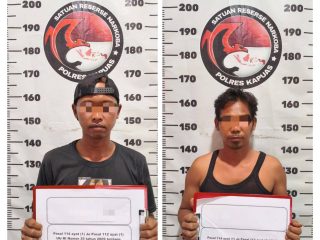 Dua Pria Diciduk Satresnarkoba Kapuas di Desa Sei Jangkit, Sabu Jadi Barang Bukti