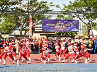 Ratusan Pelajar Ikuti Lomba Ketangkasan Baris Berbaris di Lanal Banjarmasin