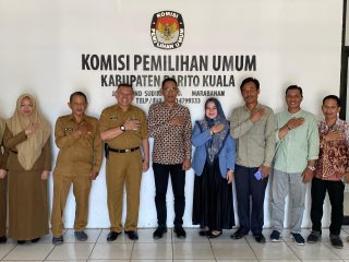 Sukseskan Pilkades 2026, DPMD Barito Kuala Koordinasi ke KPU dan Bawaslu