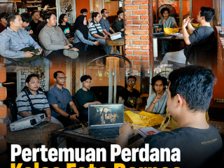 Kelas Foto Borneo, Siswa Diminta Menggambar untuk Asah Imajinasi
