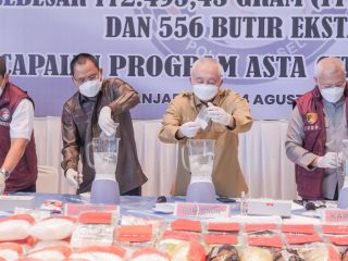 172,4 Kilogram Sabu Dimusnahkan, Ketua DPRD Kalsel Apresiasi Polda Kalsel